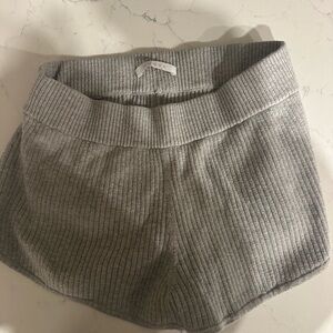 Lunya Gray Ribbed Shorts